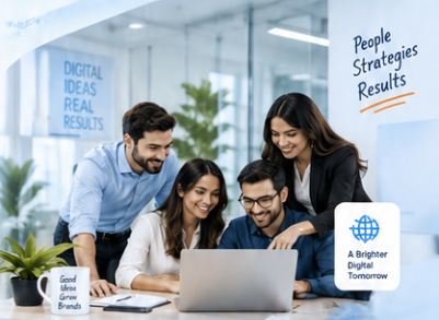 DigiWaveX digital marketing team collaborating